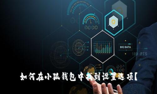 如何在小狐钱包中找到设置选项？